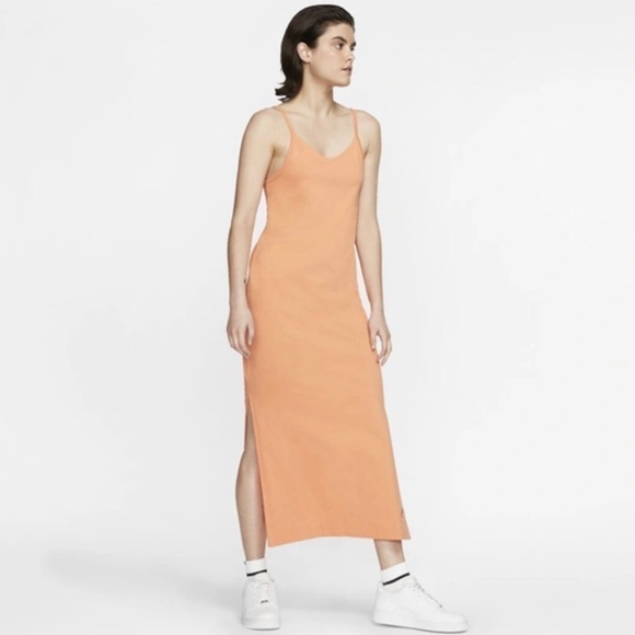 Nike Women’s Jersey Dress in Orange Trance - Picture 1 of 11